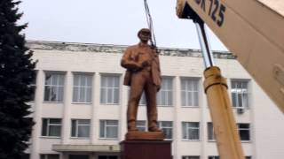 preview picture of video 'Ленінопад в Баришівці 22.02.2014'