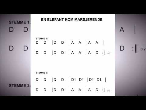Beginner Strings - open string song (En elefant kom marsjerende)