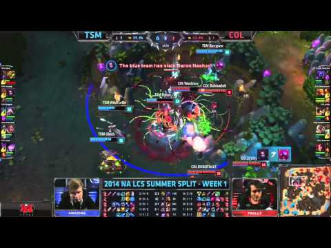 TSM vs COL - 2014 NA LCS Summer Split W1D2 [Highlights]