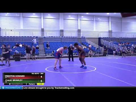 285 Lbs Cons. Round 2 - Preston Howard, IN Vs Chase Brawley, MI B0b9