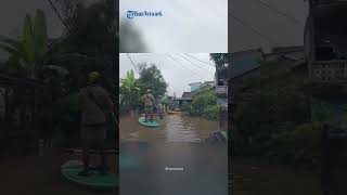 Download lagu 40 Rumah Lebih TERENDAM Banjir di Sawangan Depok, Puluhan Warga Dievakuasi mp3