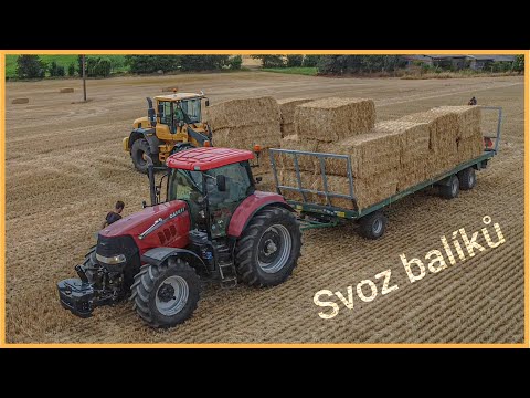 Svoz balíků slámy 2023 🌾 Martin Zbořil - služby v zemědělství