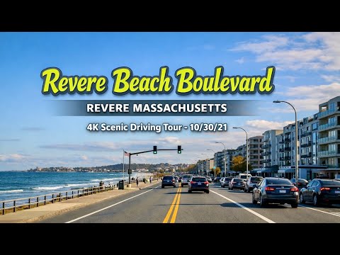Revere Beach Boulevard | Revere Massachusetts | 4K Scenic Driving Tour - 10/30/21