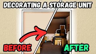 Decorating a STORAGE UNIT in Bloxburg!