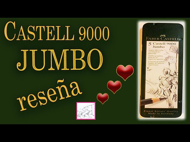 Vídeo relacionado con FABER-CASTELL 119397 - Lápices Jumbo CASTELL 9000, 5 lápices de dibujo HB, 2B, 4B, 6B, 8B