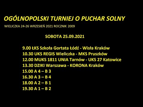 TURNIEJ O PUCHAR SOLNY 2021; Dzień 2 2009; 24-26.09.21