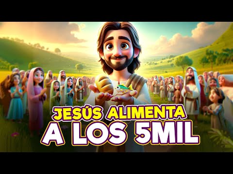La Biblia para Niños ⭐ "JESÚS ALIMENTA A CINCO MIL - UNA HISTORIA DE FE Y PROVISIÓN"