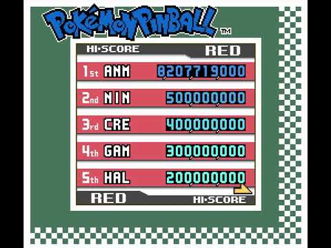 "Pokémon Pinball" Music : 19 - Name Entry