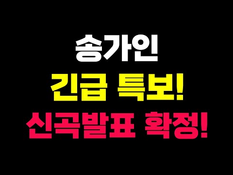 송가인 긴급 특보! 신곡발표 확정!!!
