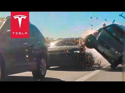 TESLA REAR ENDED IN HIGH SPEED CRASH | TESLACAM STORIES 123