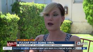 Valley man receiving death threats after vulgar Facebook post