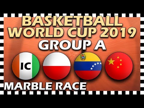 World Cup Basketball 2019 FIBA - Group A - Marble Race Algodoo