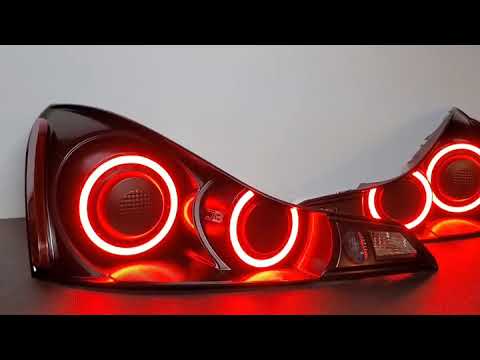 Custom GTR Style Halo Infiniti G37 COUPE Tail Lights