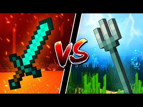 Diamond Swords VS Tridents! WHAT'S BETTER?