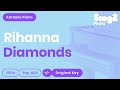 Diamonds - Rihanna (Piano backing track) karaoke cover