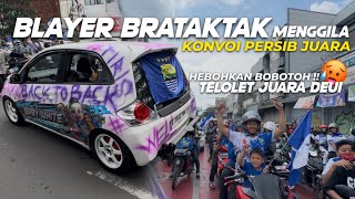 Download lagu BRATAKTAK BLAYERS GO CRAZY IN BANDUNG CITY🥵Persib B2B Champion Deui Convoy💙Bobotoh Full of Smiles mp3