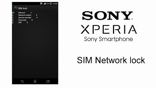 Sony XPERIA SIM Network Unlock  M, M2, M4, Z, Z1, Z2, Z3, Z5