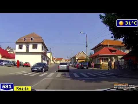 DJ 581: Reşiţa - Grădinari. (Timelapse 2x - Real sound) - Aug. 12, 2015