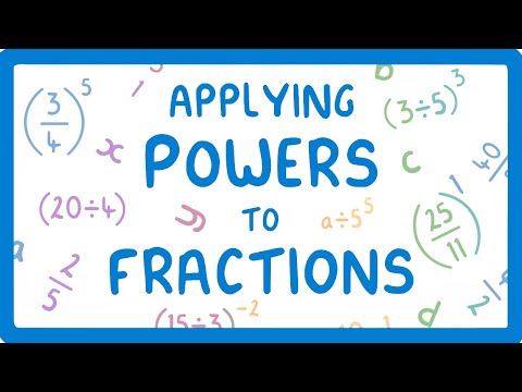 GCSE Maths What to do when a Fraction has a Power Powers Part 4 6 32