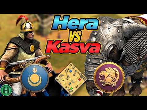 Mongols vs Persians | 1v1 Arabia | vs Kasva | AoE2