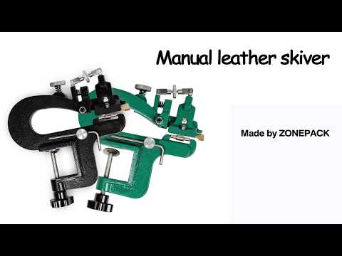 How to use manual leather skiver