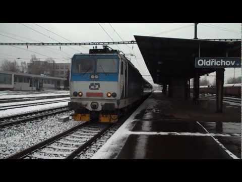 Odjezd vlaku Os 6810 (ČD 163.257 "Ledňáček") - Oldřichov u Duchcova, 28. 3. 2013