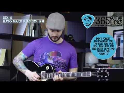 Lick 15/365 - Flashy Major Blues Lick in G | 365 Guitar Licks Project