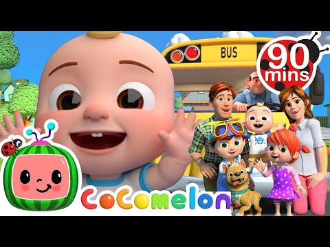 Wheels on the bus + Baby Shark & More Popular CoComelon | @KidsneyTV - Nursery Rhymes & Kids Songs