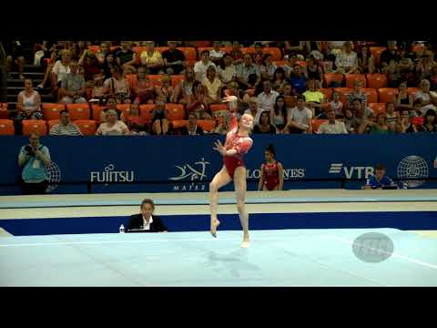 LISTUNOVA Viktoriia (RUS) - 2019 Artistic Junior Worlds, Gyor (HUN) - Qualifications Floor Exercise