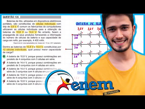 ENEM 2018 PPL - Baterias de lítio, utilizadas em dispositivos eletrônicos portáteis, são constituída