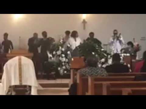 CaDarius Price singing “Move up stairs” at the Homegoing service for the legendary Rev. James Baker