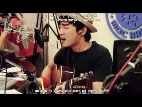 [Han_Rom_Eng] Self-composed song sung by Roy Kim on 130802 Chinchin Radio Busking