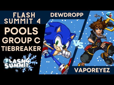 Dewdropp (Sonic) vs SC VaporeyeZ (Sora) - SSF2 Pool C Tiebreaker - Flash Summit 4