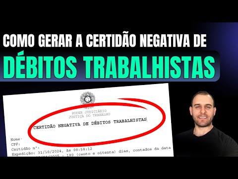 Vídeo: Certidão Trabalhista RS: dúvidas e emissão
