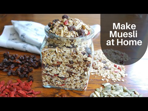 Muesli Recipe | Homemade Muesli | Muesli Breakfast | Healthy Oats Recipe for Weight Control