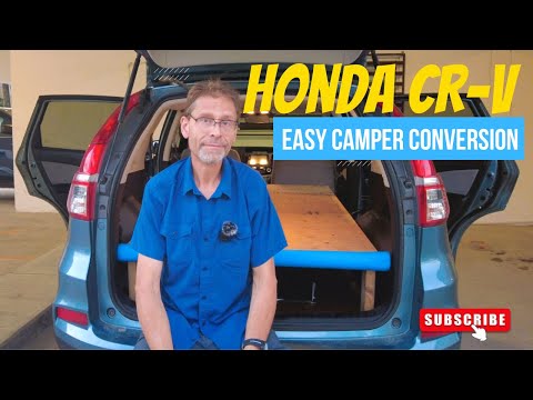 EASY HONDA CR-V CAMPER CONVERSION - LEAVING BACKSEATS IN - 2023