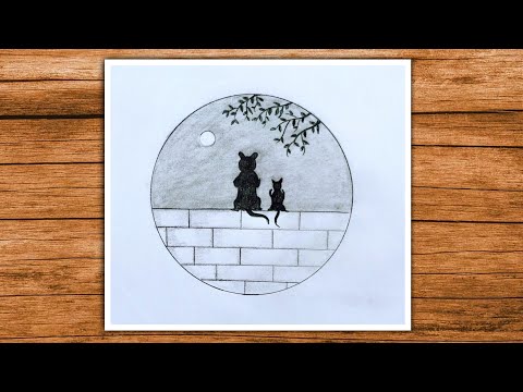 Pencil Drawing in a Circle - Step by step || Ashim Drawing Tips