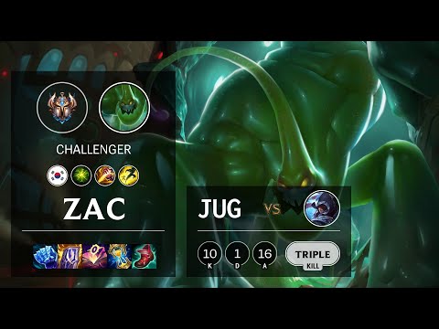 Zac Jungle vs Talon - KR Challenger Patch 11.20
