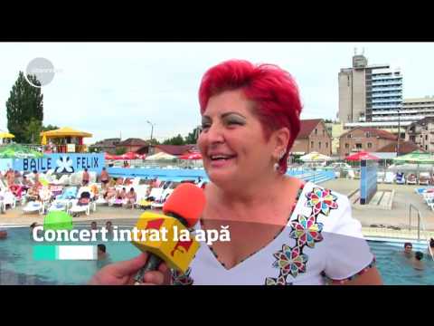 Horele tradiționale în piscina din Băile Felix au consacrat-o pe Mariana Abrudan, cântăreaţă