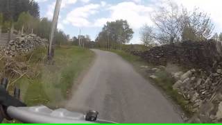 preview picture of video 'Back roads to LLanrwst. From A5 to B5106 BMW R1200GS GoPro'