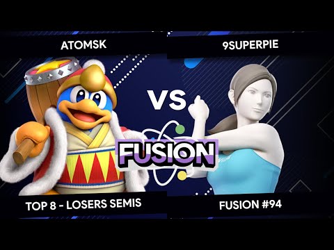Fusion #94 - Atomsk (King Dedede) vs 9SuperPIE (Wii Fit Trainer) - Top 8 - Losers Semis