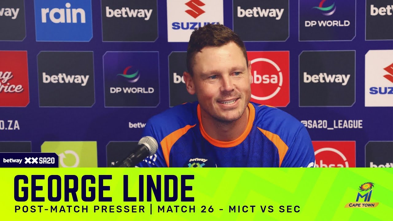 George Linde, MI Cape Town | MICTvSEC Post-match presser