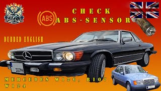 Mercedes R107/W124/W126: Kontrola czujników ABS — cz. 1