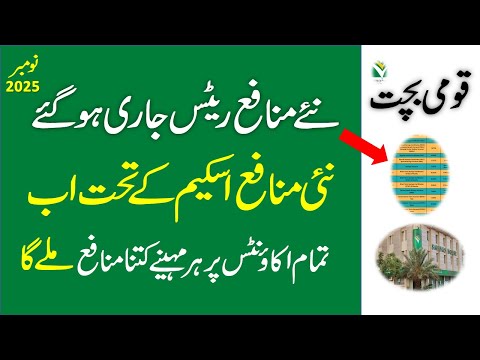 National Savings Released New Profit Rates November 2025 ll Behbood Saving Certificate Profit Rate