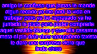 el taxista con letra  tigres del norte