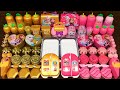 GOLD Vs PINK Mixing Random Into GLOSSY Slime Satisfying Slime Video 368
