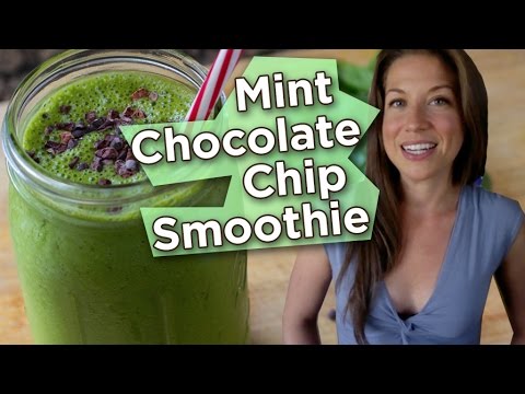 Mint Chocolate Chip Smoothie Recipe | Nutritarian | Vegan