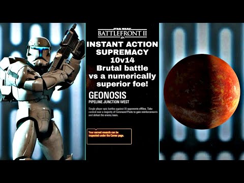 XB1X Star Wars Battlefront 2 G96, 1P gameplay Instant Action on Pipeline Junction W, Clone Commando!