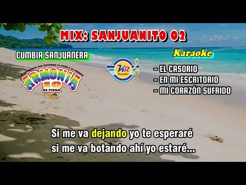 MIX SANJUANITO N° 02  D Armonia 10   KARAOKE   Cumbia