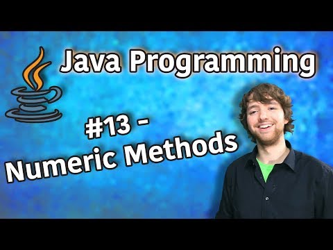 Java Programming Tutorial 13 Numeric Methods max compare valueOf parseInt etc